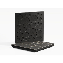 (Black) 2 Pack - Sound Absorption-Diffuse Acoustic Panel "P16" | 50x50x5cm | Absorption - Diffusion - Reflection