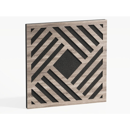 (Sonoma) 2 Pack - Sound Absorption-Diffuse Acoustic Panel "P1" | 50x50x5cm | Absorption - Diffusion - Reflection 1