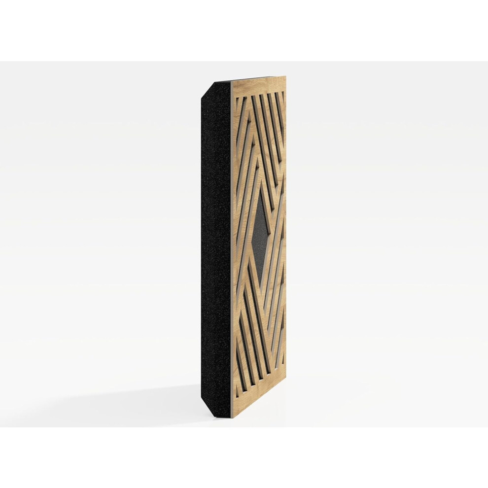 (Oak) 2 Pack - Sound Absorption-Diffuse Acoustic Panel "P1" | 50x50x5cm ...