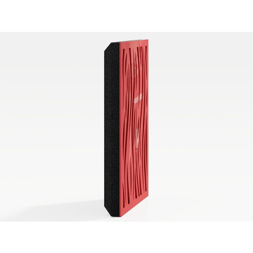 (Red glossy Plastic) 2 Pack - Sound Absorption-Diffuse Acoustic Panel "P13" | 50x50x5cm | Absorption - Diffusion - Reflection 2
