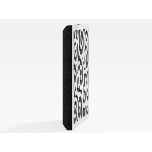 (White glossy Plastic) 2 Pack - Sound Absorption-Diffuse Acoustic Panel "P12" | 50x50x5cm | Absorption - Diffusion - Reflection 2