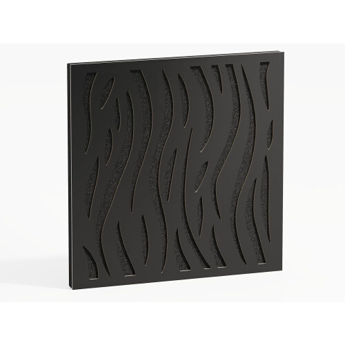 (Black) 2 Pack - Sound Absorption-Diffuse Acoustic Panel "P13" | 50x50x5cm | Absorption - Diffusion - Reflection 1