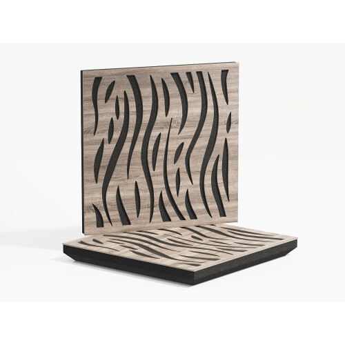 (Sonoma) 2 Pack - Sound Absorption-Diffuse Acoustic Panel "P13" | 50x50x5cm | Absorption - Diffusion - Reflection