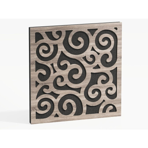 (Sonoma) 2 Pack - Sound Absorption-Diffuse Acoustic Panel "P12" | 50x50x5cm | Absorption - Diffusion - Reflection 1