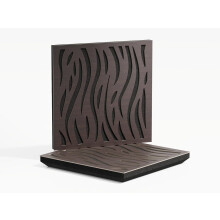 (Wenge) 2 Pack - Sound Absorption-Diffuse Acoustic Panel "P13" | 50x50x5cm | Absorption - Diffusion - Reflection