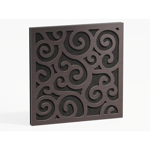 (Wenge) 2 Pack - Sound Absorption-Diffuse Acoustic Panel "P12" | 50x50x5cm | Absorption - Diffusion - Reflection 1