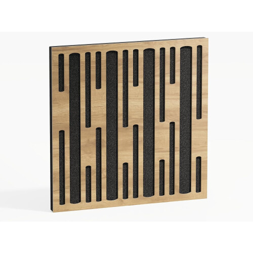 (Oak) 2 Pack - Sound Absorption-Diffuse Acoustic Panel "P10" | 50x50x5cm | Absorption - Diffusion - Reflection 1