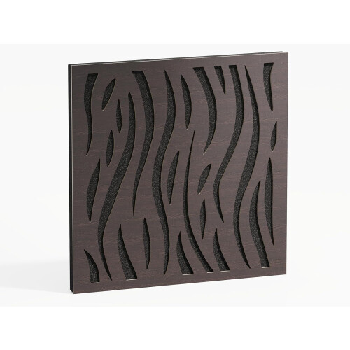 (Wenge) 2 Pack - Sound Absorption-Diffuse Acoustic Panel "P13" | 50x50x5cm | Absorption - Diffusion - Reflection 1