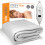 (Double 135x120cm) Cozytek Electric Blanket Polyester Underblanket 3 Heat Settings White 1