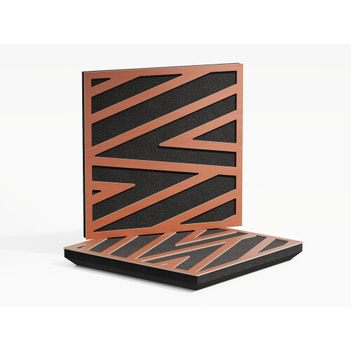 (Cherry) 2 Pack - Sound Absorption-Diffuse Acoustic Panel "P11" | 50x50x5cm | Absorption - Diffusion - Reflection
