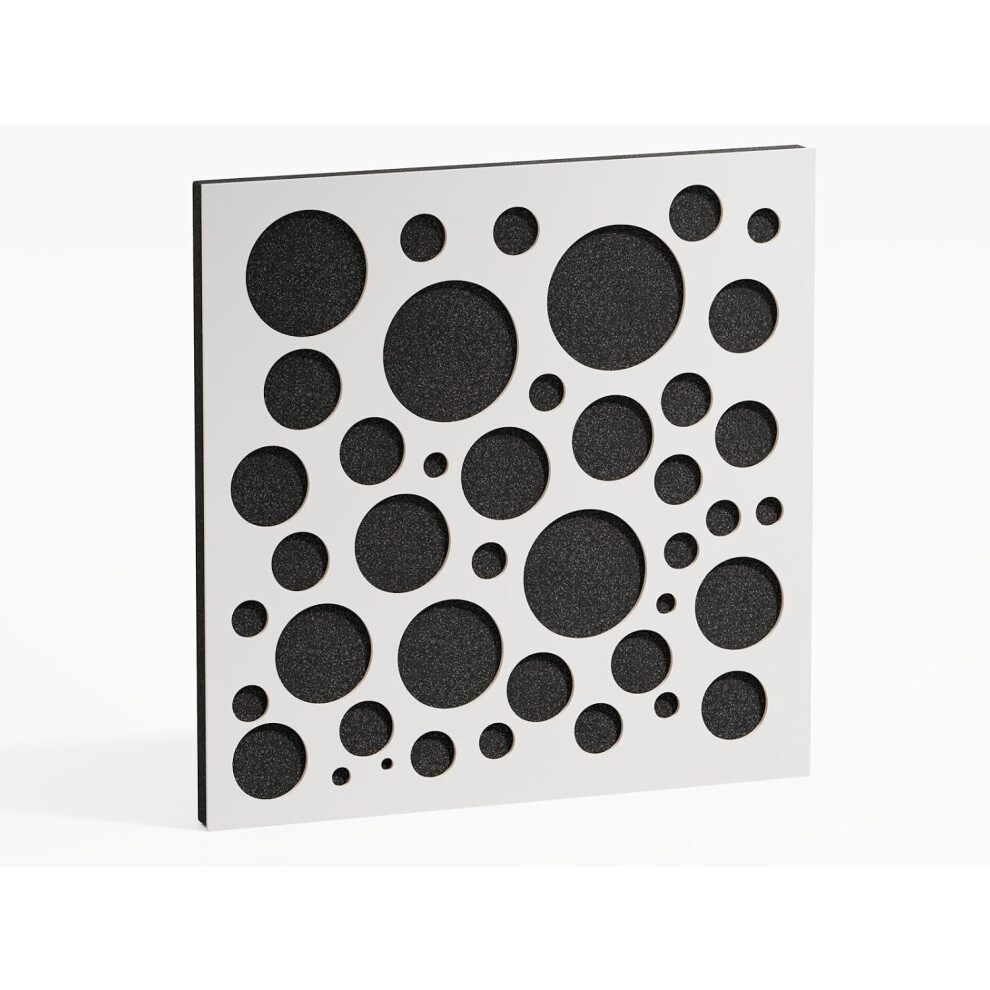 (White) 2 Pack - Sound Absorption-Diffuse Acoustic Panel "P16 ...