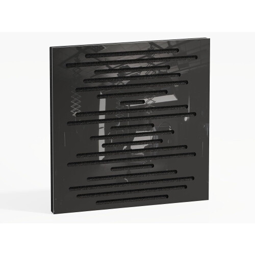 (Black glossy Plastic) 2 Pack - Sound Absorption-Diffuse Acoustic Panel "P14" | 50x50x5cm | Absorption - Diffusion - Reflection 1
