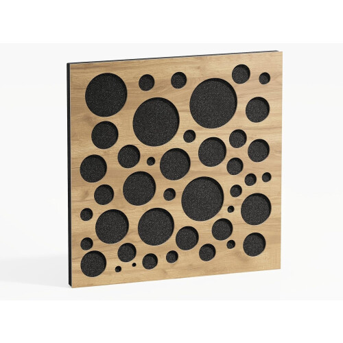 (Oak) 2 Pack - Sound Absorption-Diffuse Acoustic Panel "P16" | 50x50x5cm | Absorption - Diffusion - Reflection 1