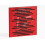 (Red glossy Plastic) 2 Pack - Sound Absorption-Diffuse Acoustic Panel "P14" | 50x50x5cm | Absorption - Diffusion - Reflection 2