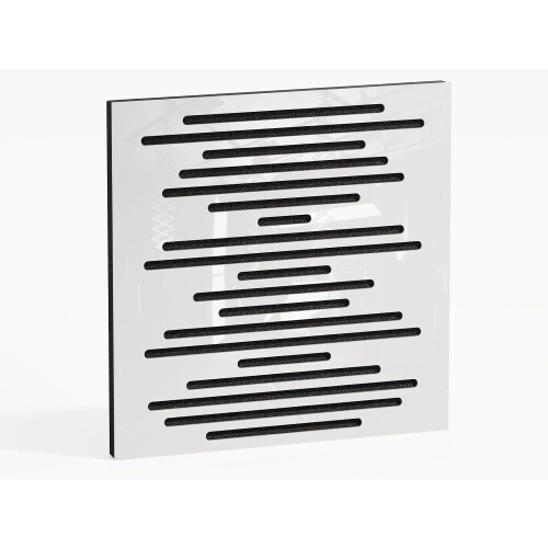 (White glossy Plastic) 2 Pack - Sound Absorption-Diffuse Acoustic Panel "P14" | 50x50x5cm | Absorption - Diffusion - Reflection 1