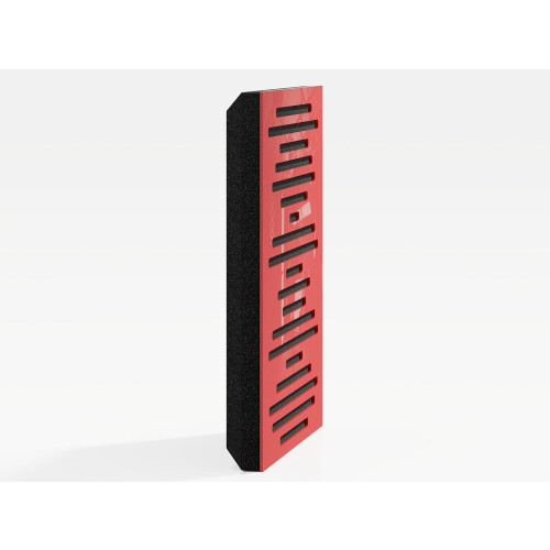 (Red glossy Plastic) 2 Pack - Sound Absorption-Diffuse Acoustic Panel "P14" | 50x50x5cm | Absorption - Diffusion - Reflection 2