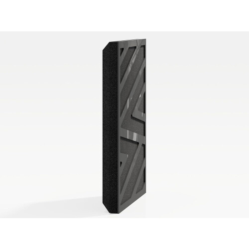 (Black glossy Plastic) 2 Pack - Sound Absorption-Diffuse Acoustic Panel "P11" | 50x50x5cm | Absorption - Diffusion - Reflection 2