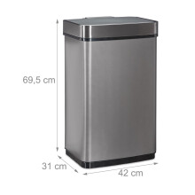 Afvalbak met sensor, 60 liter