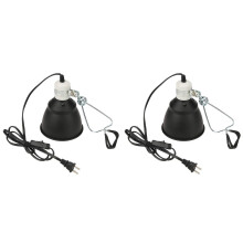 2X Pet Reptile Heating Lamp Set Illumination E27 Heating Lamp Bracket Pet Light Bulb Bracket Lampshade Emission Lamp US