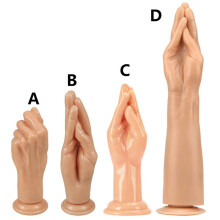 (Medium hand black c style) Extra Large Fisting Fist Hand Collection PVC Dildo Anal Plug Simulation Arm Adult Sex Toys for Extreme Anal Training