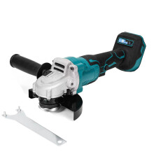 Meuleuse d'angle électrique sans fil 125mm, moteur brushless, 3 vitesses, compatible batterie 18V