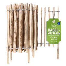Creative Home Staketenzaun 60cm hoch und 3m lang | Lattenabstand 3-4 cm