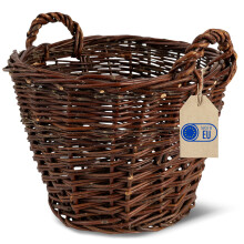 Creative Home Weidenkorb mit Zwei Henkel | Groß ø 30 cm | Für Geschenkkorb