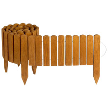 Creative Home Rasenkante Beeteinfassung Holz 200 x 20 cm (L x H) Natur
