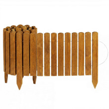 Creative Home Rasenkante Beeteinfassung Holz 200 x 30 cm (L x H) Natur