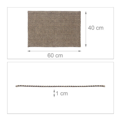 Zigzag Jute Deurmat