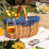 Creative Home Großer Picknickkorb Stoffeinlage Rot 43 x 32 x 37 cm 2