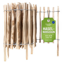Creative Home Staketenzaun 50cm hoch und 5m lang | Lattenabstand 3-4 cm