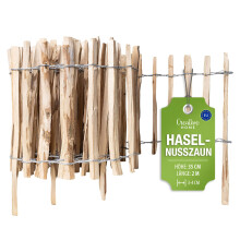 Creative Home Staketenzaun 35cm hoch und 3m lang | Lattenabstand 3-4 cm