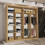 (OAK, 203) Dubna Double Mirror Sliding Door Wardrobe 2