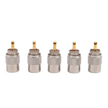 5 pcs UHF PL259 Plug Solder Connector for RG8