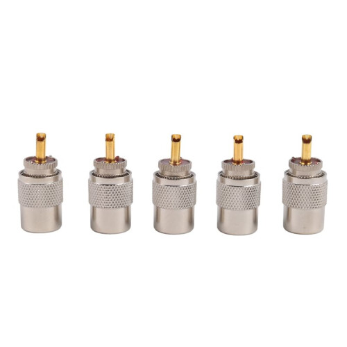 5 pcs UHF PL259 Plug Solder Connector for RG8