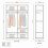 (White, 150) Dubna Double Mirror Sliding Door Wardrobe 3