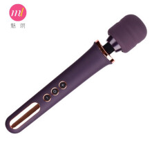 (Heating double-ended rod black) Meilang USB Rechargeable Vibrator for Women, Silent Waterproof Massager, Adult Sex Toy, Portable Mini