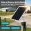 Solar Panel Charger for  Camera,for  Stick  Cam Battery,for  Spotlight /Pro Battery,6W Fast Charging 5