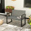 Two-Seater Rattan Garden Bench - Light Grey 3