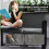 Two-Seater Rattan Garden Bench - Light Grey 8