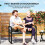 Two-Seater Rattan Garden Bench - Light Grey 6