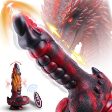 (Bag) Silicone Electric G Spot Vibrator with Heated Thrusting Dildo for Women Adult Sex Toys