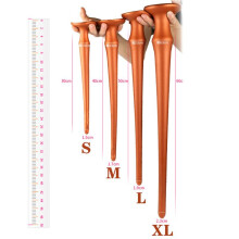 (Black M(40cm)) Extra Long Snake Tail Anal Plug Set Deep Penetration Liquid Silicone Butt Plug for Adults