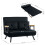 4-in-1 Velvet-Feel Double Sofa Bed, with Pillows - Black 5