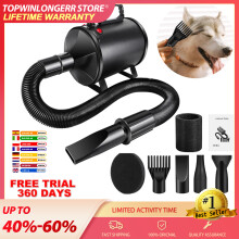 Profi, Sèche-cheveux pour animaux, 3500W, 4 buses, flexible 2,3m, pour chiens et chats