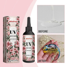Limited time!!Jakehoe Resin Glue High Transparent Resin Glue Diy Handmade Shadowless Glue Fast Drying Glue Glue
