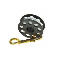 TECLINE Cable reel with brass carabiner 30m