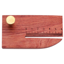 Leather Stitching Punch Aid Plate Wooden Leather Stitching Punch Aid Pulling Plate with Clearly Marked Ruler Hand Tool B