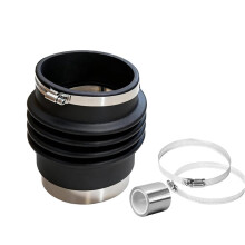Ronde Naar Ovale Buisadapter voor Inbouwdroogkast, 4 Inch Flexibele Droogslangaansluitstuk met Klemmen